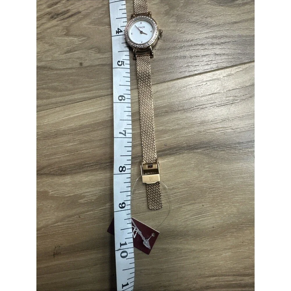 Mesh Band Quartz Analog Watch, Size OS - Rose Gold Women's